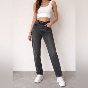 Levi's High Rise Gray/Black Jeans Size US 26